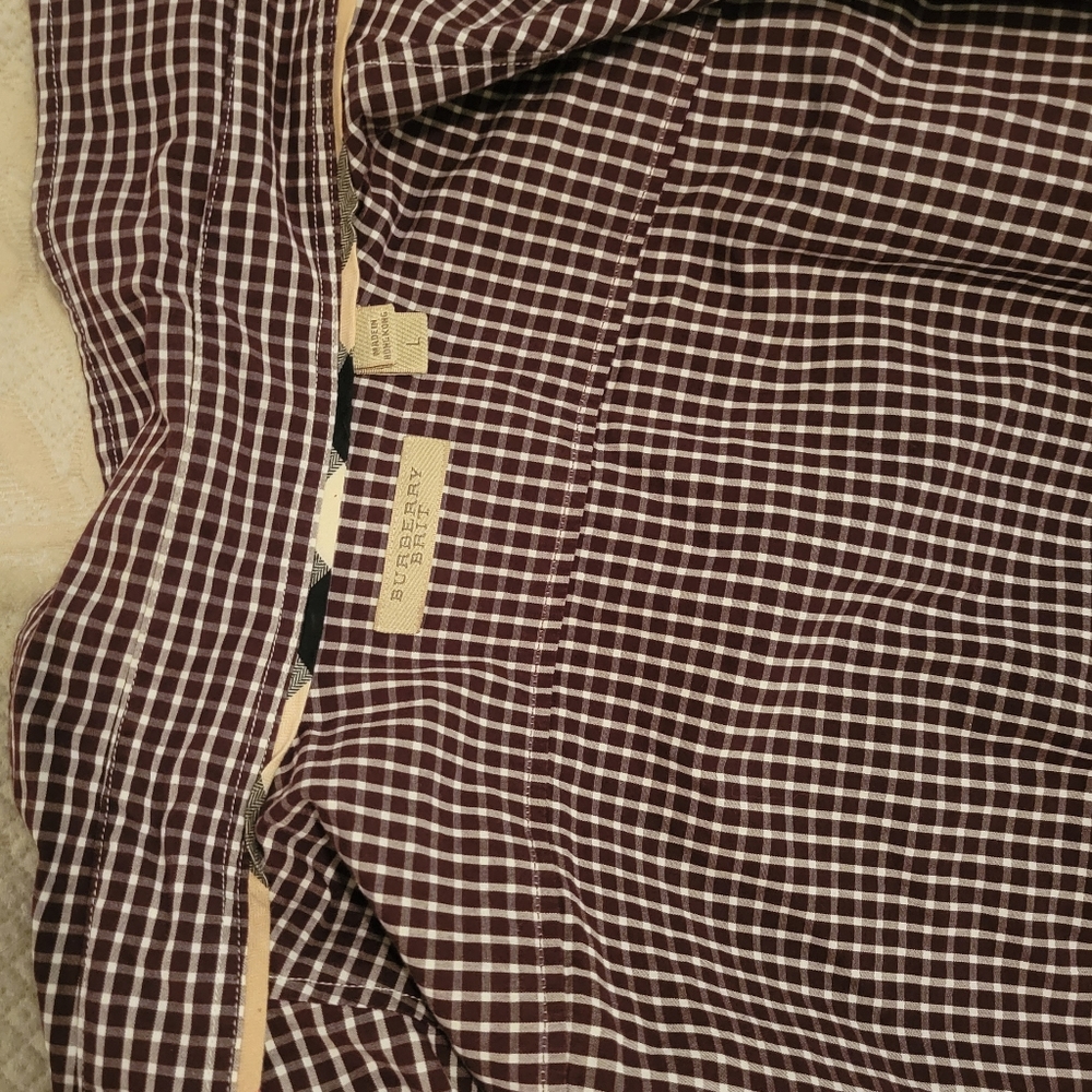 Burberry Brit Men Check Classic authentic Shirt .